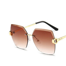 Carica l'immagine nel visualizzatore di Gallery, Yoovos-Gafas De Sol De estilo Retro para Mujer, anteojos De Sol sin marco, De diseñador De marca De lujo, 2023