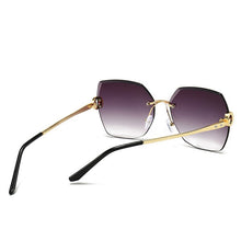 Carica l'immagine nel visualizzatore di Gallery, Yoovos-Gafas De Sol De estilo Retro para Mujer, anteojos De Sol sin marco, De diseñador De marca De lujo, 2023