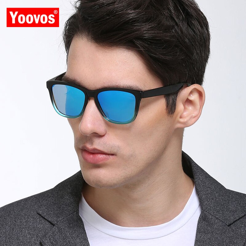 Yoovos 2022 Square Shades Men Brand Designer Eyewear Men/women
