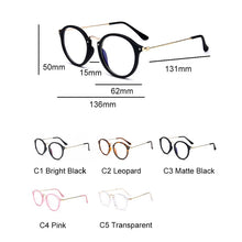 Load image into Gallery viewer, Yoovos Round Glasses Frame Blue Light Glasses For Women  Transparent Eyeglasses Computer Eyeglasses Frames Optical Clear
