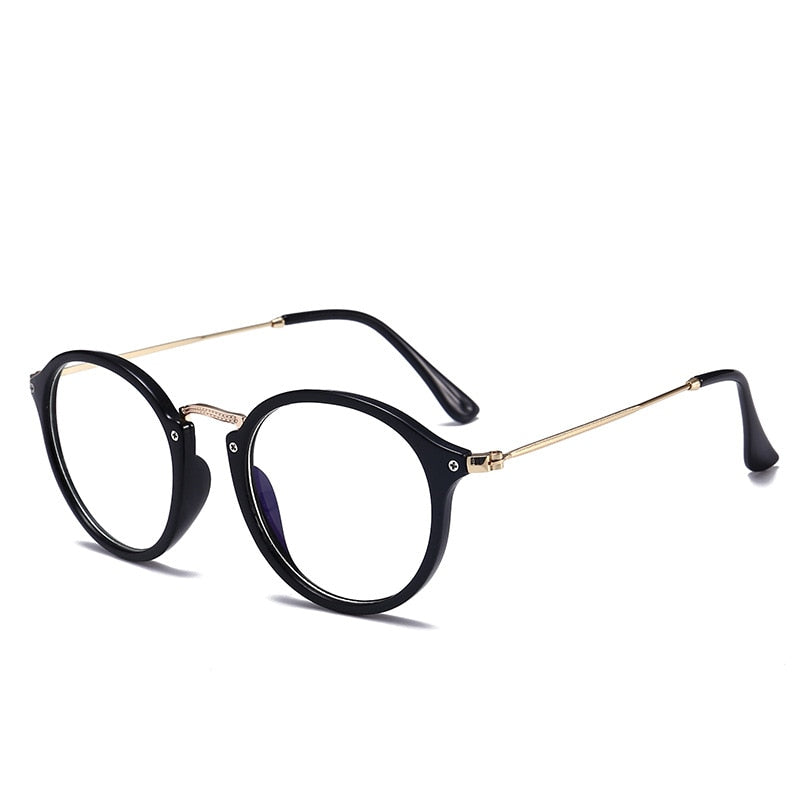 Round Glasses Frame Blue Light Glasses For Women Luxury Transparent Eyeglasses Computer Eyeglasses Frames Optical Clear