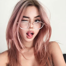 Load image into Gallery viewer, Yoovos Round Glasses Frame Blue Light Glasses For Women  Transparent Eyeglasses Computer Eyeglasses Frames Optical Clear