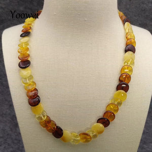 13g Baltic Amber Necklace Women Summer Elegant Birthd Gift for her Flat Round 100% Real Natural Amber Jewelry Wholesale