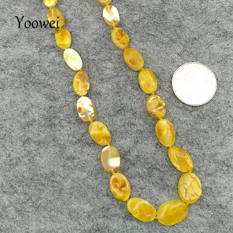 17g 50cm (20'') Genuine Baltic Amber Healing Necklace for Women Pain Relief Butterscotch Natural Amber Jewelry Wholesale