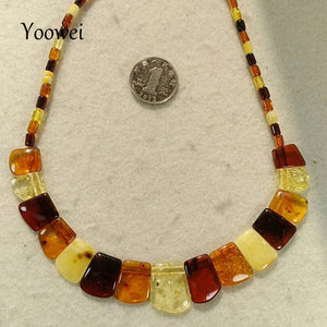 Brand New Baltic Amber Necklace for Women Genuine Natural Gems Jewelry Amber Adult Gift Original Amber Necklace Wholesale