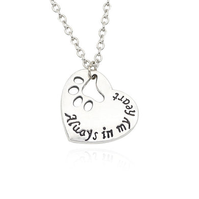 You Are My Sunshine Person Best Friends Pendant Dog Paw Footprint Love Heart Necklace For Women Sister Dad BFF Couple Jewelry
