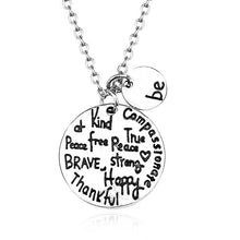 Load image into Gallery viewer, You Are My Sunshine Person Best Friends Pendant Dog Paw Footprint Love Heart Necklace For Women Sister Dad BFF Couple Jewelry