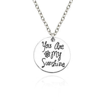 Load image into Gallery viewer, You Are My Sunshine Person Best Friends Pendant Dog Paw Footprint Love Heart Necklace For Women Sister Dad BFF Couple Jewelry