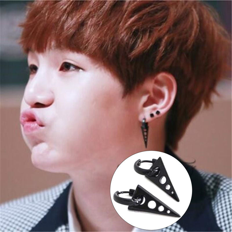 BTS Bangtan Boys Album SUGA V DNA Stud Earrings Korean Fashion JIN Jewelry Accessories For Mens And Womens Earring