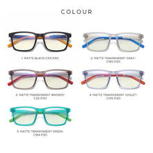 Carica l&#39;immagine nel visualizzatore di Gallery, Occhiali da vista anti-luce blu per ragazzi e ragazze, computer, per bambini e adolescenti, occhiali ottici anti-filtro con montatura TR90 per computer