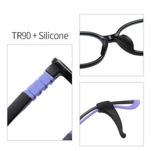 Carica l&#39;immagine nel visualizzatore di Gallery, Youth Boy Girls Anti Blue Light Glasses Computers Unisex Children Juniors Teens Optical TR90 Frame Anti Filtter Eyeglasses W5116