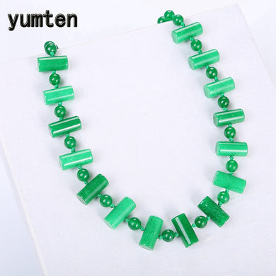 Jasper Women Necklace Men Vintage Jewelry Reiki Healing Power Gemstone Emerald Pendant Ethnic Jewellery Gift Wholesale