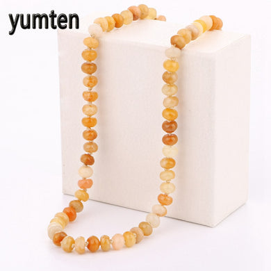 Natural Crystal Topaz Necklace Power Square Women Gem Men Jewelry Harajuku Colar Feminino Card Captor Sakura Sailor Moon