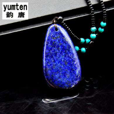 Natural Lapstone Pendant Necklace Women Men Jewelry Gemstone Indian Jewelry Personality Creative Beautiful Exquisite