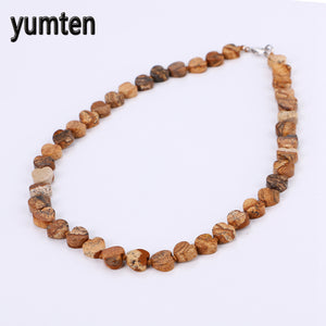 Picture Stone Power Heart Necklace Love Crystal Women Jewelry Pulse Reiki Sakura Card Captor Rainbow om Wholesale 5 PCS