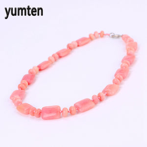 Rose Quartz Power Necklace Natural Square Crystal Women's Jewelry Vintage Necklace Unicorn Steampunk wolf Wholesale 5 PCS