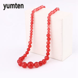Women Agate Beads Necklace Nature Stone Jewelry Healing Crystals Collane Donna Pietre Dure Collares Mujer Cortos Gifts
