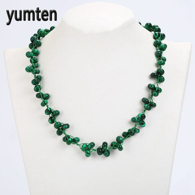Women Short Necklace Fashion Malachite Jewelry Lady Statement Necklace Valentine D Gifts Colar Colgantes Mujer Moda