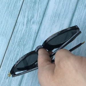 ZAOLIHU Black Oversized Women Sunglasses Eyeglass UV400 3 Circle Diamond Designer Large Sun Glasses Eyewear
