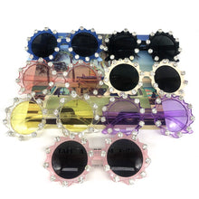 Load image into Gallery viewer, ZAOLIHU Gorgeous Crystal Kids Sunglasses Bling Sun Flower Baby Eyewear Colorful Round Summer Shades  Children Eyeglasses
