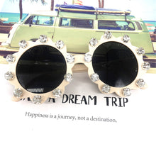 Load image into Gallery viewer, ZAOLIHU Gorgeous Crystal Kids Sunglasses Bling Sun Flower Baby Eyewear Colorful Round Summer Shades  Children Eyeglasses