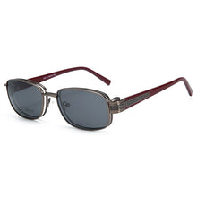 Load image into Gallery viewer, ZENOTTIC 2 In 1 Magnet Clip On Polarized Sunglasses Men Metal Small Square Shades Sun Glasses Optical Myopia Eyeglasses Frame