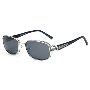 ZENOTTIC 2 In 1 Magnet Clip On Polarized Sunglasses Men Metal Small Square Shades Sun Glasses Optical Myopia Eyeglasses Frame