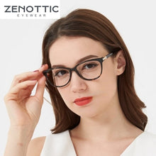 Load image into Gallery viewer, ZENOTTIC Acetate Cat Eye Glasses Frame Women  Brand Designer Optical Myopia Spectacle With Diamond Prescription Eyeglasses