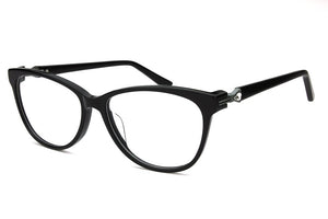 ZENOTTIC Acetate Cat Eye Glasses Frame Women  Brand Designer Optical Myopia Spectacle With Diamond Prescription Eyeglasses