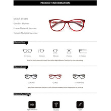 Load image into Gallery viewer, ZENOTTIC Acetate Cat Eye Glasses Frame Women  Brand Designer Optical Myopia Spectacle With Diamond Prescription Eyeglasses