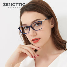 Carica l&#39;immagine nel visualizzatore di Gallery, ZENOTTIC Acetate Cat Eye Glasses Frames For Women  Optical Myopia Spectacle Eyewear Clear Lenses Prescription Eyeglasses