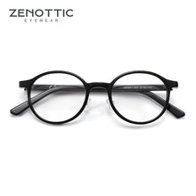 Load image into Gallery viewer, ZENOTTIC Acetate Glasses For Men Women Retro Round Glasses ultra-light Optical Anti Radiation Eyewear Frames