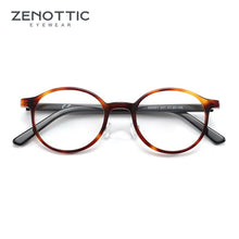 Load image into Gallery viewer, ZENOTTIC Acetate Glasses For Men Women Retro Round Glasses ultra-light Optical Anti Radiation Eyewear Frames