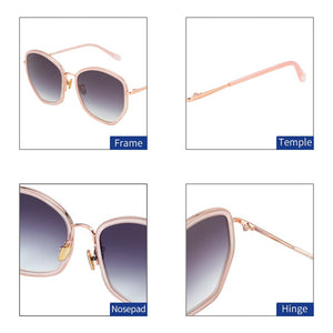 ZENOTTIC Acetate Oversized Sunglasses Women  Designer Butterfly Big Frame Driving UV400 Polarized Shades Sun Glasses
