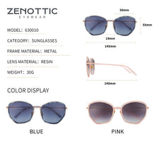 Load image into Gallery viewer, ZENOTTIC Acetate Oversized Sunglasses Women  Designer Butterfly Big Frame Driving UV400 Polarized Shades Sun Glasses