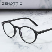 Carica l&#39;immagine nel visualizzatore di Gallery, ZENOTTIC Anti Blue Light Computer Glasses Women Men Retro Round Antiblue Rays Goggles Eyewear Myopia Optical Spectacle Frames