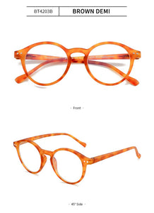 ZENOTTIC Anti Blue Light Computer Glasses Women Men Retro Round Antiblue Rays Goggles Eyewear Myopia Optical Spectacle Frames