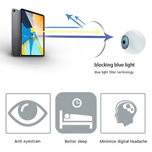 ZENOTTIC Anti Blue Light Reading Glasses Frames Men Business Square Optical Gaming Computer Eyeglasses Goggles Hyperopia Eyewear