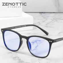 Load image into Gallery viewer, ZENOTTIC Anti Blue Light Reading Glasses Frames Men Business Square Optical Gaming Computer Eyeglasses Goggles Hyperopia Eyewear