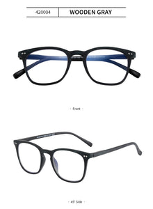 ZENOTTIC Anti Blue Light Reading Glasses Frames Men Business Square Optical Gaming Computer Eyeglasses Goggles Hyperopia Eyewear