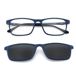 ZENOTTIC Brand Polarized Sunglasses For Men  Flexible 2 in 1 Magnet Clip On Eyeglasses Magnetic Myopia Prescription Sun Glasses