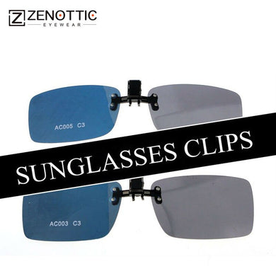 ZENOTTIC Brands  Fold Flip Up Polarized Clips On Sunglasses For Men And Women Sun Glasses Night Driving Glasses Lens