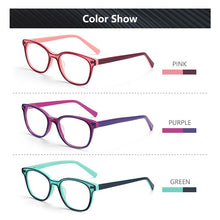 Load image into Gallery viewer, ZENOTTIC Children Acetate Glasses Frames Kids Myopia Anti Blue Ray Lens Girls Boys Square Myopia Prescription Eyeglasses