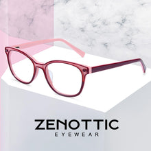 Load image into Gallery viewer, ZENOTTIC Children Acetate Glasses Frames Kids Myopia Anti Blue Ray Lens Girls Boys Square Myopia Prescription Eyeglasses