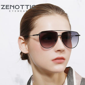 ZENOTTIC Classic Pilot Polarized Sunglasses Men Women  Brand Metal UV400 Protection Goggles Sun Glasses Driving Eyewear
