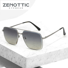 Load image into Gallery viewer, ZENOTTIC Classic Square Polarized Sunglasses Men  Brand Designer Double Bridge UV400 Driving Shade Goggle Sun Glasses
