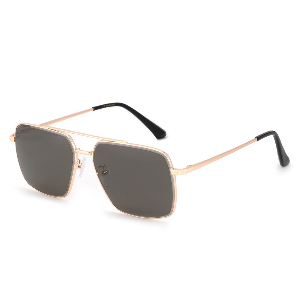 ZENOTTIC Classic Square Polarized Sunglasses Men  Brand Designer Double Bridge UV400 Driving Shade Goggle Sun Glasses