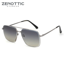 Load image into Gallery viewer, ZENOTTIC Classic Square Polarized Sunglasses Men  Brand Designer Double Bridge UV400 Driving Shade Goggle Sun Glasses