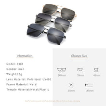 Load image into Gallery viewer, ZENOTTIC Classic Square Polarized Sunglasses Men  Brand Designer Double Bridge UV400 Driving Shade Goggle Sun Glasses