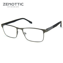 Load image into Gallery viewer, ZENOTTIC Men Titanium Alloy Glasses Frame Male Square Ultralight Myopia Prescription Anti Blue Light Computer Eyeglasses